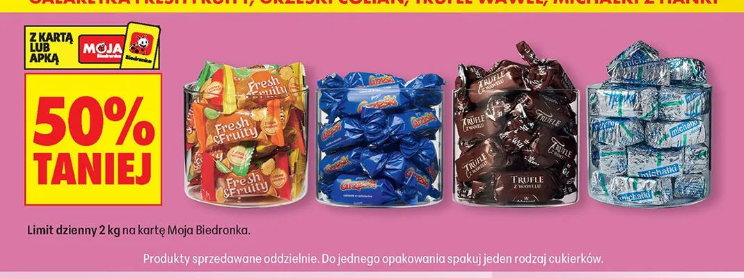 Cukierki Fresh & Fruity promocja w Biedronka