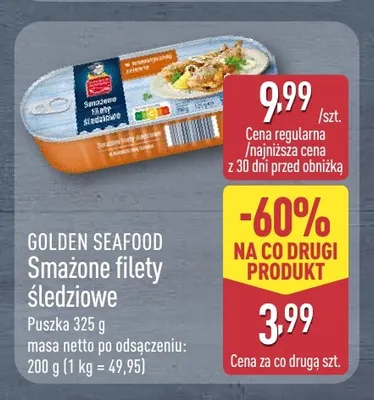 Smażone filety śledziowe Golden Seafood promocja w Aldi