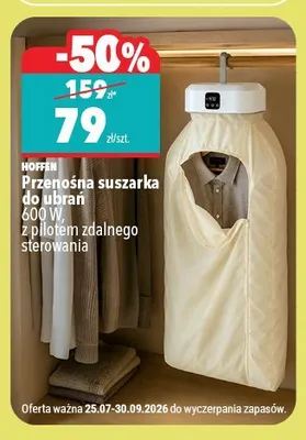 Przenośna suszarka do ubrań Hoffen promocja w Biedronka Home