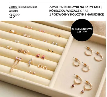 Zestaw kolczyków Eliana promocja w AVON