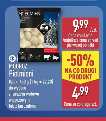 Pielmieni z kurczakiem Mooroz promocja w Aldi