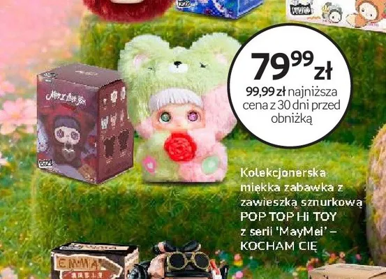 Kolekcjonerska miękka zabawka z zawieszką sznurkową POP TOP Hi TOY z serii 'MayMei' - KOCHAM CIĘ promocja w Empik