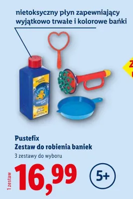 Pustefix Zestaw do robienia baniek promocja w Lidl