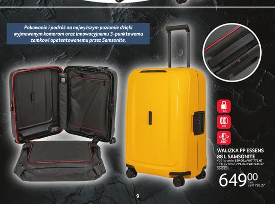 Walizka PP Essens 111l Samsonite promocja w Selgros