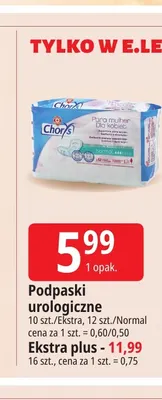 Podpaski urologiczne Chors Ekstra promocja w Leclerc