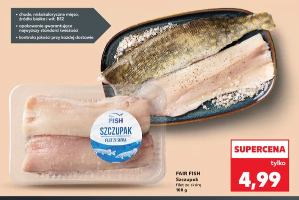Szczupak filet ze skórą Fair Fish promocja w Kaufland