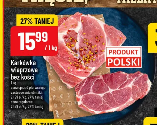Karkówka wieprzowa bez kości promocja w POLOmarket