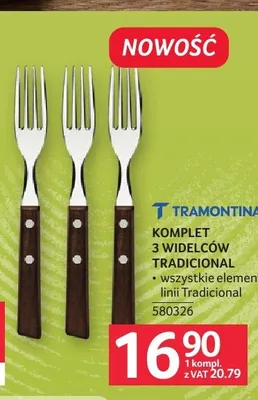 Komplet 3 widelców Tramontina Tradicional promocja w Selgros