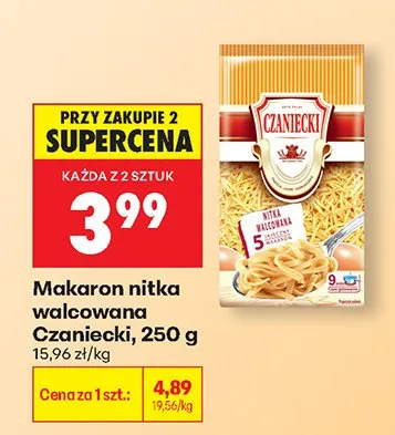 Makaron nitka walcowana promocja w Biedronka