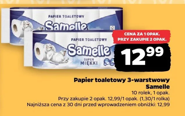 Papier toaletowy 3-warstwowy promocja w Netto