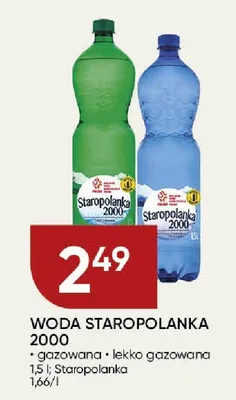 Woda mineralna gazowana Staropolanka 2000 promocja w Chata Polska