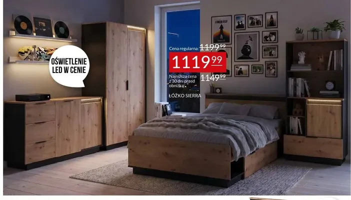 Łóżko Sierra promocja w Abra Meble