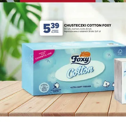 Chusteczki Cotton Foxy promocja w Stokrotka
