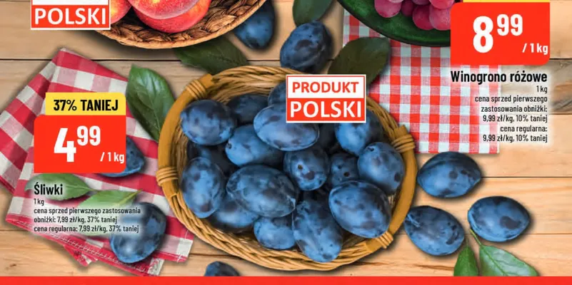 Śliwki polskie promocja w POLOmarket