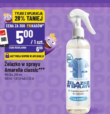 Żelazko w sprayu classic promocja w POLOmarket