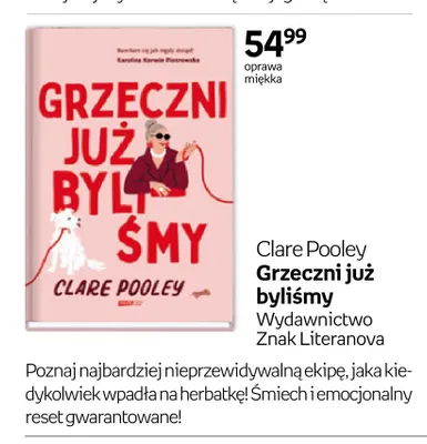 Książka Grzeczni już byliśmy Clare Pooley promocja w Empik