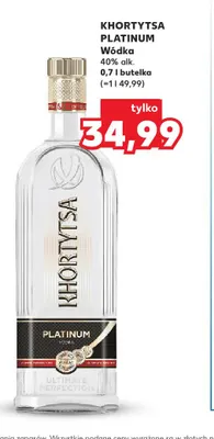 Wódka Khortytsa Platinum promocja w Kaufland