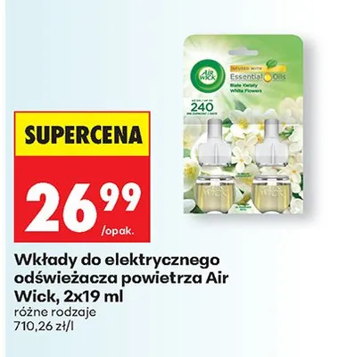 Wkłady do elektrycznego odświeżacza powietrza promocja w Biedronka