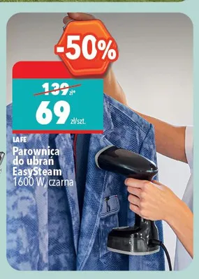Parownica do ubrań LAFE EasySteam 1600W czarna promocja w Biedronka Home
