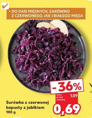 Surówka z czerwonej kapusty z jabłkiem promocja w Kaufland