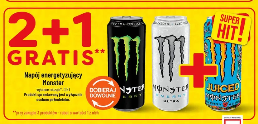Napój energetyzujący Monster Energy promocja w POLOmarket