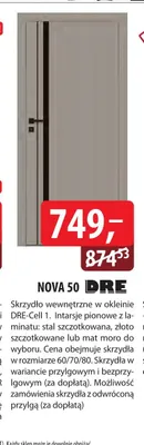 Skrzydło wewnętrzne NOVA 50 DRE promocja w Dobre Dla Domu