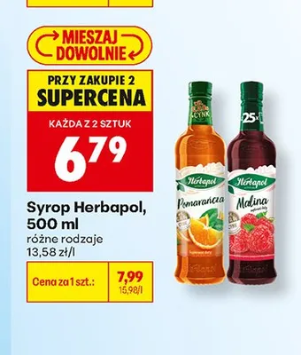 Syrop Herbapol Malina promocja w Biedronka