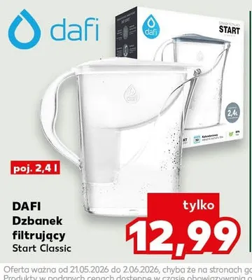 Dzbanek filtrujący DAFI Start Classic 2,4l promocja w Kaufland