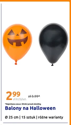 Balony na Halloween promocja w Action