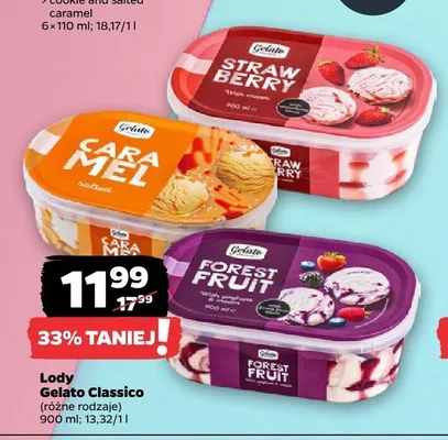 Lody Gelato Classico Forest Fruit promocja w Netto