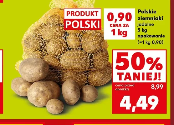 Polskie ziemniaki jadalne promocja w Kaufland