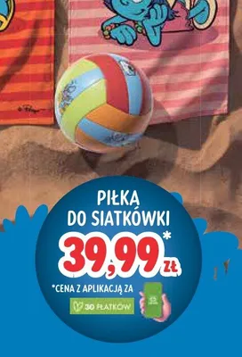 Piłka do siatkówki Smerfy promocja w Stokrotka
