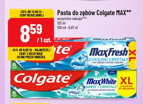 Pasta do zębów Colgate Max White promocja w POLOmarket