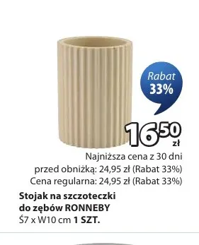 Stojak na szczoteczki do zębów Ronneby promocja w Jysk