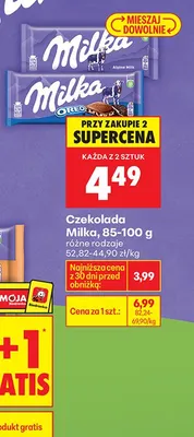Czekolada Milka różne rodzaje promocja w Biedronka
