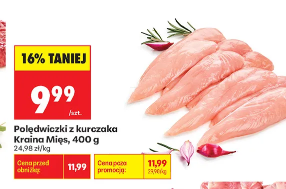 Polędwiczki z kurczaka Kraina Mięs promocja w Biedronka