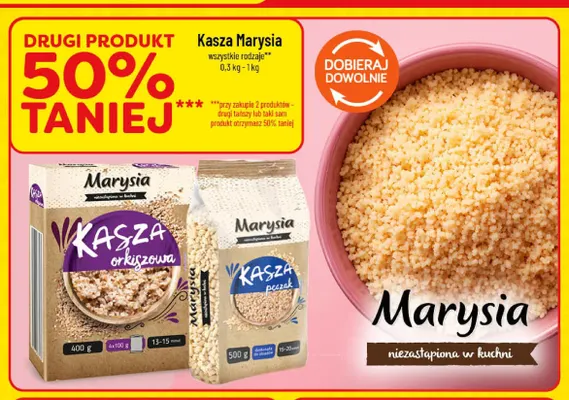 Kasza orkiszowa Marysia promocja w POLOmarket