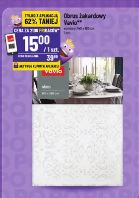 Obrus żakardowy promocja w POLOmarket