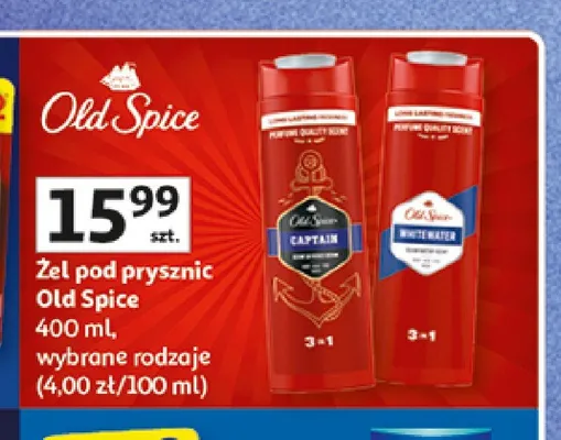 Żel pod prysznic Old spice captain promocja w Auchan