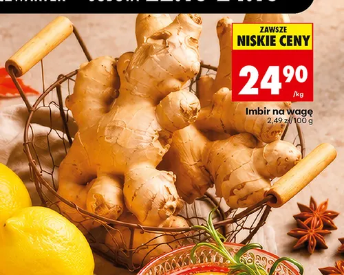 Imbir na wagę promocja w Biedronka