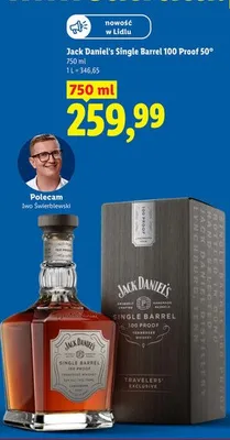 Whisky Jack Daniel's Single Barrel 100 Proof 50° promocja w Lidl