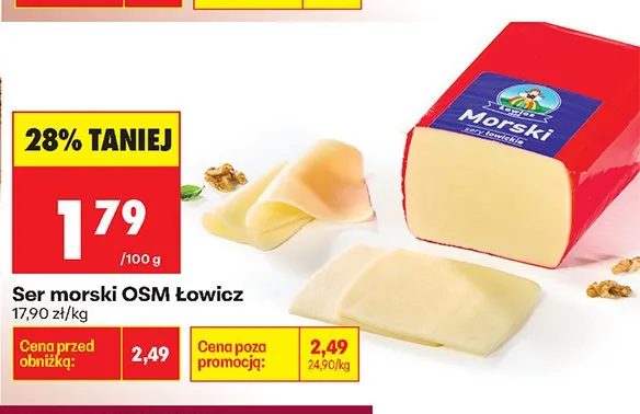 Ser morski OSM Łowicz promocja w Biedronka