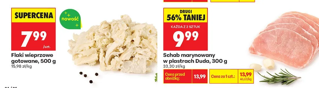 Flaki wieprzowe gotowane promocja w Biedronka