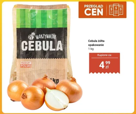 Cebula żółta Warzywniak polska promocja w Biedronka