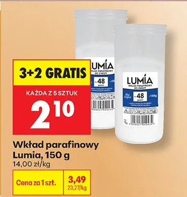 Wkład parafinowy Lumia 150 g promocja w Biedronka