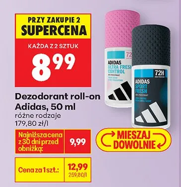 Dezodorant roll-on Action różne rodzaje promocja w Biedronka