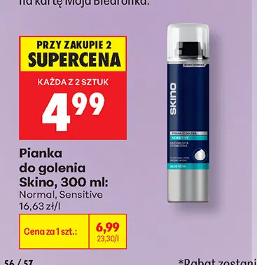 Pianka do golenia Skino Normal promocja w Biedronka