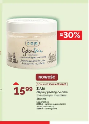 Olejowy peeling do ciała Ziaja GdanSkin promocja w Ziko Dermo
