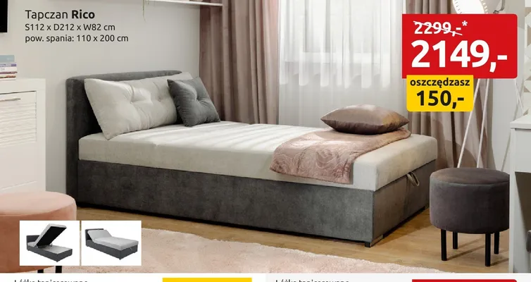 Tapczan Rico promocja w Black Red White