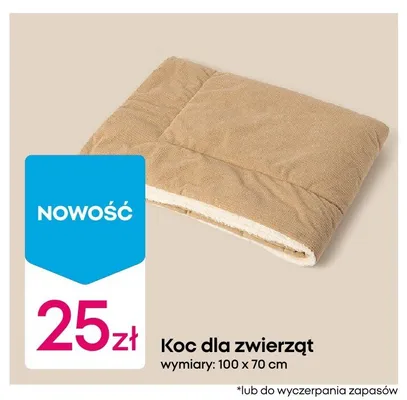 Koc dla zwierząt promocja w Pepco